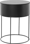 Donice - Ferm Living Doniczka Plant Box okrągła czarna 3356 - miniaturka - grafika 1