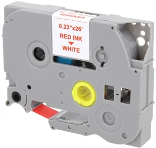 Brother Zamiennik taśmy TZE-212 6mm biała/czerwony - Etykiety do drukarek - miniaturka - grafika 3