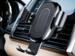 Baseus uchwyt samochodowy grawitacyjny z ładowaniem QI Black WXYL-01 - Uchwyty samochodowe do telefonów - miniaturka - grafika 9