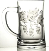 Kryształy - Crystaljulia Kufel grawerowany do piwa grawer chmiel 05952) 05952 - miniaturka - grafika 1