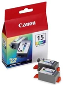 Tusze zamienniki - Canon Wyprzedaż Oryginał Tusz Canon BCI15C do Canon I-70 I-80 I-90 | 100 str | CMY pudełko zastępcze oryginalny airbag/folia jedna sztuka z dwupaka 8191A002AA_BP_wyp - miniaturka - grafika 1