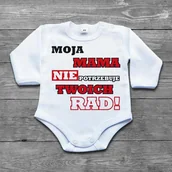 Body dla niemowląt - Poczpol Moja mama nie potrzebuje twoich rad - body niemowlęce PRZPOC-7-1158 - miniaturka - grafika 1