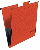 Teczki i skoroszyty - FALKEN Teczka zawieszkowa z płóciennym bokiem Falken Unireg opakowanie 25 szt. Wyprodukowano w Niemczech. Tekturowa A4 z plastikową fiszką czerwona Idealna do kartoteki do biur i urzędów. Błękitny Anioł 80002603 - miniaturka - grafika 1