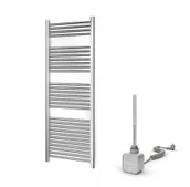Grzejniki łazienkowe - WARMTEC Grzejnik łazienkowy elektryczny 55 x 150 cm ENCANTO Warmtec chrom ENCANTO-550X1500-C-EL - miniaturka - grafika 1
