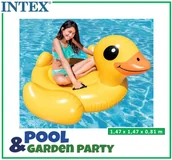 Materace dmuchane i koła do pływania - INTEX Zabawka do pływania - Żółta Kaczka Intex 57556 - miniaturka - grafika 1