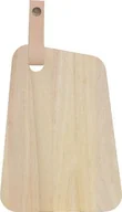 Deski do krojenia - NoName Deska do krojenia deska do krojenia Organic M 30 x 22 cm drewno/skóra brąz twm_640618 - miniaturka - grafika 1