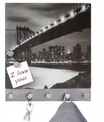 Wieszaki i stojaki - WIESZAK NA ODZIEŻ KLUCZE Z TABLICĄ MAGNETYCZNĄ 1 - miniaturka - grafika 1