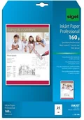 Papier do drukarek - Sigel InkJet papier profesjonalny, specjalnie powlekany, matowy, biały, 160 g, A4 - miniaturka - grafika 1