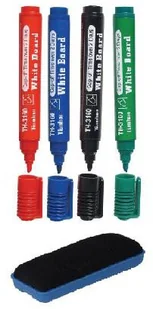 D.RECT Marker komplet 4 kolory+gąbka - Przybory szkolne - miniaturka - grafika 2