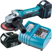 Szlifierki i polerki - Makita akumulatorowa szlifierka kątowa 115 mm, 18V Li-Ion 2 x 5,0 Ah [DGA452RTJ] DGA452RTJ - miniaturka - grafika 1