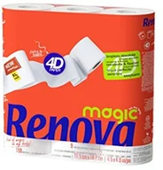 Papier toaletowy - Renova papier toaletowy  1 zestaw 7 X 905.00 gr  Total: 6335 gr 200080345 - miniaturka - grafika 1
