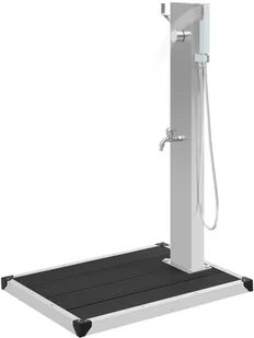 vidaXL Prysznic ogrodowy z podstawą Wpc stal nierdzewna 3051292 - Inne akcesoria do nawadniania - miniaturka - grafika 6