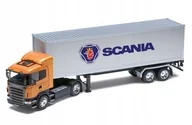Samochody i pojazdy dla dzieci - Welly Scania R470 Kontener Tir 1:32 TiR - miniaturka - grafika 1