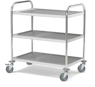 Inne urządzenia handlowo-usługowe - AJ Wózek 520x845x950mm z 3 półkami 27001 - miniaturka - grafika 1