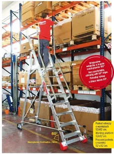 Faraone 996 99675057 Drabina magazynowa jezdna wysokość robocza 5,20m) 75057-uniw - Drabiny - miniaturka - grafika 5