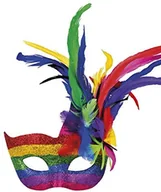 Stroje karnawałowe - Boland boland 00211 maska na oczy Venice Arcobaleno, kostium, One Size - miniaturka - grafika 1