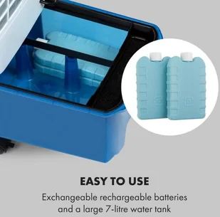 Klarstein IceWind Plus Chłodnica powietrza 65 W timer 330 m/h pilot zdalnego sterowania kolor biały ACO4- - Klimatory Klarstein IceWind Plus Chłodnica powietrza 65 W timer 330 m/h pilot zdalnego sterowania kolor biały ACO4- - Klimatory - miniaturka - grafika 5