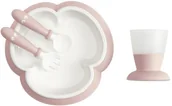Zestawy naczyń dla dzieci - Baby Bjorn Zestaw do karmienia, Powder Pink - miniaturka - grafika 1