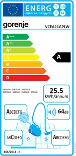 Odkurzacz Gorenje VCEA21GPLW - Odkurzacze - miniaturka - grafika 6