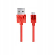 Kable komputerowe i do monitorów - Kabel Usb Micro A-b 1M Czerwony Transparent EB184R - miniaturka - grafika 1