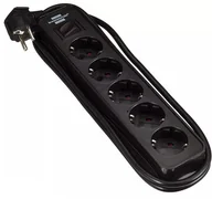 Listwy zasilające - Brennenstuhl Listwa zasilająca 5 gniazd wyłącznik czarny 1.5m 1153250000) 1153250000 - miniaturka - grafika 1