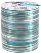 Pasmanteria - Unbekannt Taśma do pakowania prezentów raphia multiplikator Pearl turkusowy/szary 50 m 138-612 - miniaturka - grafika 1