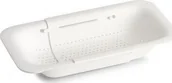 Sitka - Zeller Sitko na zlew regulowane plastik biały 36,2-49,4 x20x5 cm 26490 - miniaturka - grafika 1