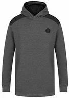 Bluzy męskie - Island Green Island Green Męska bluza z kapturem bluza z kapturem bluza golfowa Szary Węgiel drzewny/czarny XL IGSWT2130_CH/BL_XL - miniaturka - grafika 1