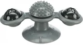 Zabawki dla kotów - Trixie Window spinner, zabawka na przyssawce, dla kota, TPR, 16 cm, z dzwonkiem - miniaturka - grafika 1