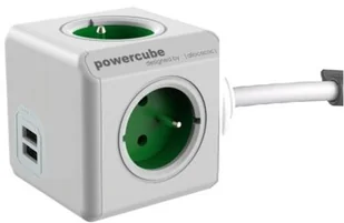 PowerCube Listwa zasilająca Allocacoc Kabel sieciowy 230V przedłużacz 1.5m EXTENDED USB zielony 4 zsuvky 2xUSB port,dětsk pojistka 8718444085812 - Listwy zasilające PowerCube Listwa zasilająca Allocacoc Kabel sieciowy 230V przedłużacz 1.5m EXTENDED USB zielony 4 zsuvky 2xUSB port,dětsk pojistka 8718444085812 - Listwy zasilające - miniaturka - grafika 2