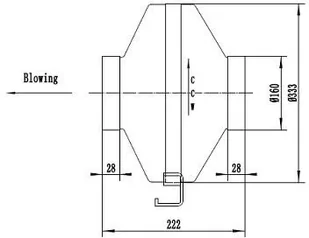 NeoAir Wentylator kanałowy LXFB2E220/44-P92/25-G160 Wentylator kanałowy LXF 160mm - Wentylatory przemysłowe - miniaturka - grafika 2