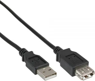InLine 34605b USB 2.0 Verlängerungskabel (wtyk-gniazdo na, typ A, 5 m) Czarny 4043718111077 - Kable USB - miniaturka - grafika 2