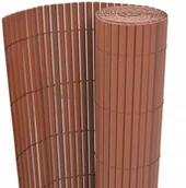 Ogrodzenia - vidaxl Ogrodzenie dwustronne, brązowe, 90x300 cm - miniaturka - grafika 1