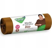 Worki na śmieci - FORTE Worki do segregacji 120L 8szt zawiązywane BIO - miniaturka - grafika 1
