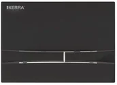 Przyciski spłukujące - Kerra Przycisk dwudzielny do stelaża podtynkowego WC K-50 Slim,czarny matowy Adriatic Adriatic czarny (SLIM) - miniaturka - grafika 1