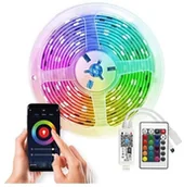 Taśmy LED - Solight Solight WM57 - LED RGB Ściemniana taśma LED/20W/230V 5m IP65 Tuya + pilot - miniaturka - grafika 1