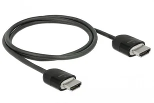 Delock Kabel HDMI 4K 60Hz M/M potrójnie ekranowany premium 1m czarny 84963 - Kable - miniaturka - grafika 3