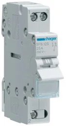 Hager Modułowy przełącznik instalacyjny SFB125 25A 1P SFB125 - Wyłączniki światła i elektryczne - miniaturka - grafika 2