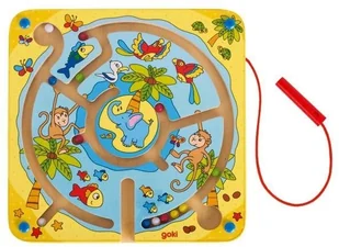 Goki Labirynt magnetyczny Wyspa 53818 - Łamigłówki - miniaturka - grafika 2
