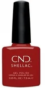 Lakiery hybrydowe - CND Lakier CND Shellac Bordeaux Babe 7.3 ml - miniaturka - grafika 1