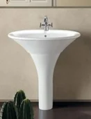 Postumenty i półpostumenty do umywalek - Hatria Sculture Postument biały YR39 - miniaturka - grafika 1