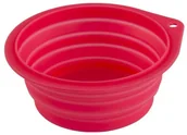 Sprzęt podróżny i transportery dla psów - Kerbl Miska Silikonowa Składana : Kolor - Różowa - 500ml 80501 - miniaturka - grafika 1