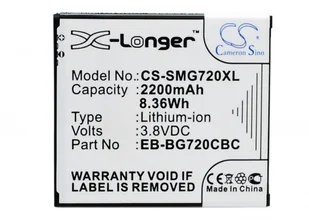 Cameron Sino Samsung Galaxy Grand 3 / EB-BG720CBC 2200mAh 8.36Wh Li-Ion 3.8V (CS-SMG720XL) - Baterie do telefonów - miniaturka - grafika 2