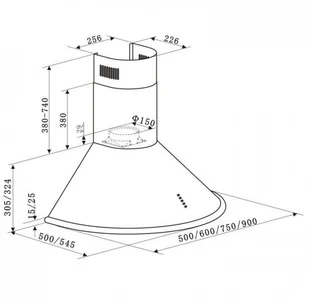 Klarstein Lumio 60 Szampan (TK15-Lumio) - Okapy kuchenne - miniaturka - grafika 2