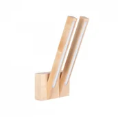 Lampy ścienne - Spotlight Premium Collection Kinkiet Linus OUT 2437260 SPOTLight Premium Collection podwójna oprawa z drewna brzozowego 2437260 - miniaturka - grafika 1