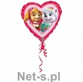 Urodziny dziecka - Amscan Balon foliowy Standard Psi Patrol serce - miniaturka - grafika 1