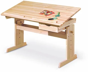 Halmar Biurko JULIA sosnowe - Biurka dla dzieci - miniaturka - grafika 4