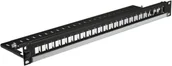 Szafy rack - Molex Patchpanel pusty Rack 19'' 24p keystone - miniaturka - grafika 1