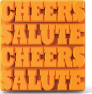 Akcesoria do lodu - Zoku tacka do kostek lodu Cheers Salute 11,5 x 17,6 cm silikonowa pomarańczowa twm_614741 - miniaturka - grafika 1