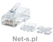 Intellinet Wtyk modularny RJ45 8P8C Cat6A UTP na linkę słoik 80 szt 790666 - Kable miedziane - miniaturka - grafika 2